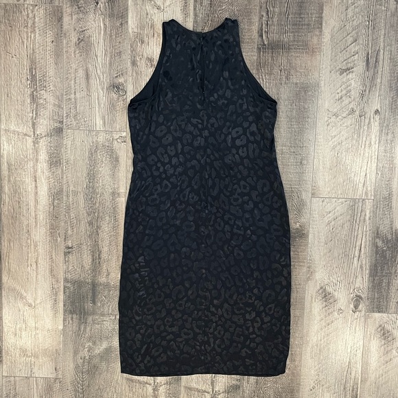 Express Black Leopard Dress size L - Picture 3 of 15